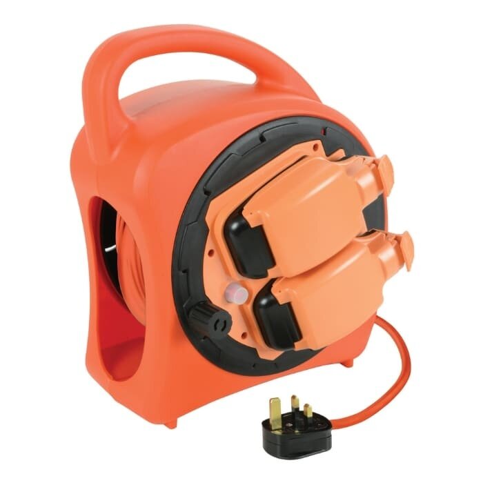 Mercury 2-Gang 20M Weatherproof Garden Extension Reel