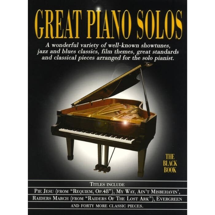 Great Piano Solos The Black Book Revised Edition Pf Book