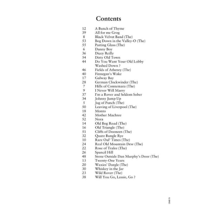 The Irish Pub Songbook (Loesberg John) Melody Lyrics Chords Book