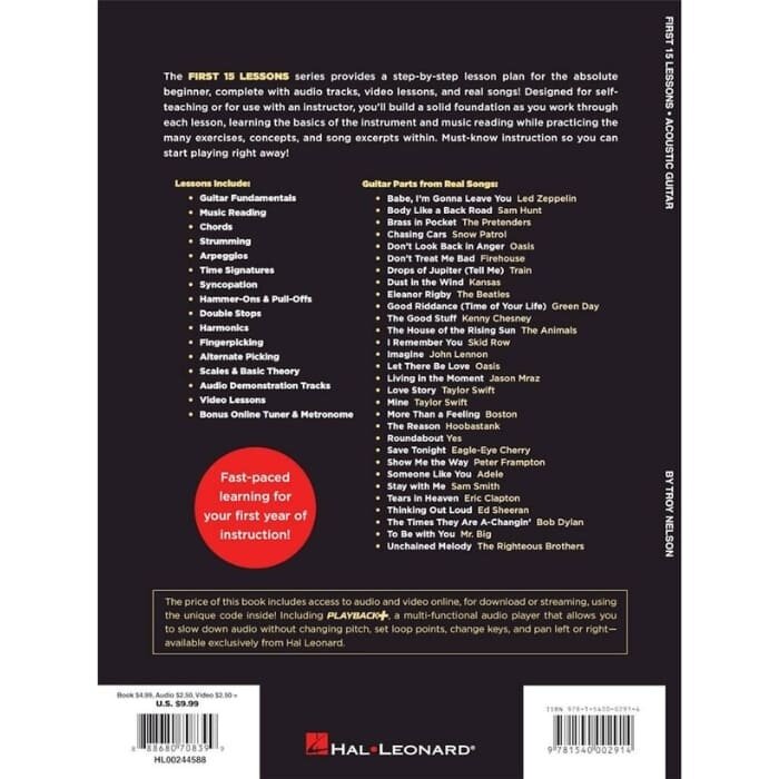 First 15 Lessons - Acoustic Guitar