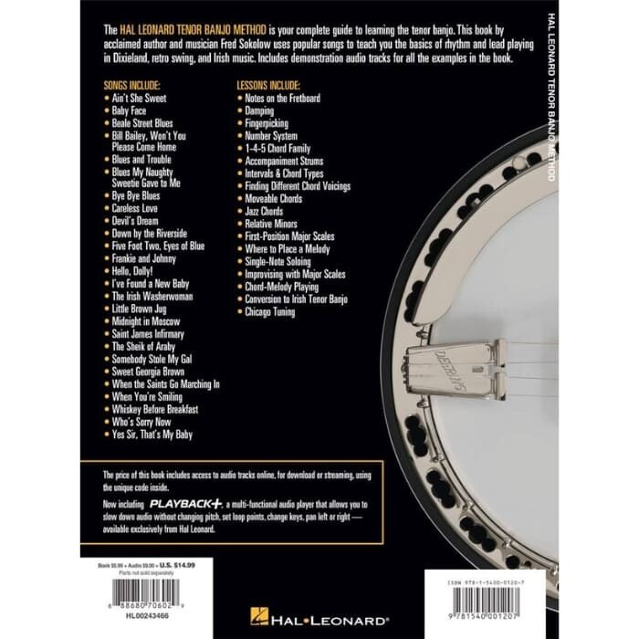 Hal Leonard Tenor Banjo Method (Book+Audio Online)