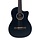 Santos Slim Body Electro Acoustic Guitar Black