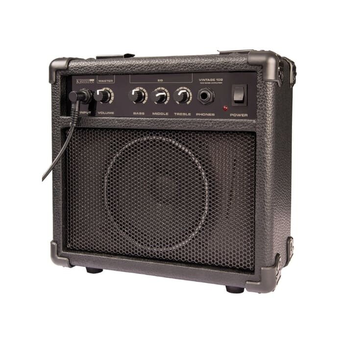 Vintage V30 Maple Coaster 7/8 Bass Guitar Pack Gloss Red