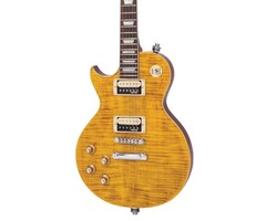 Vintage Vintage V100AFD Reissued Electric Guitar Lef Hand Paradise Flamed Amber