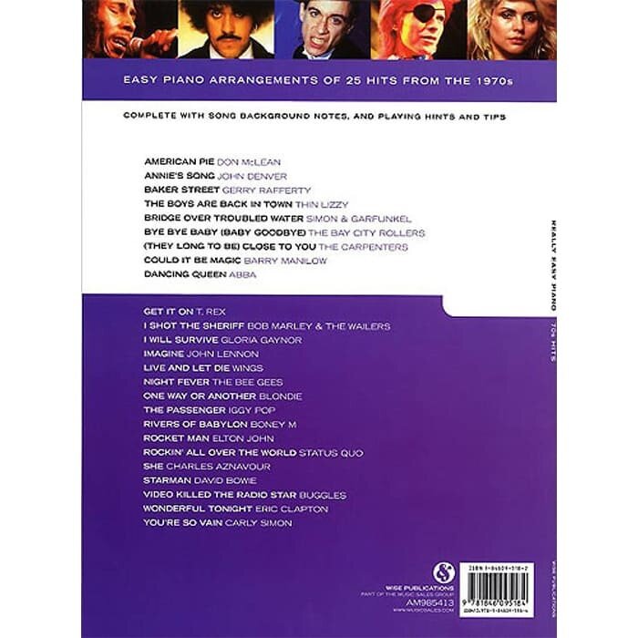 Really Easy Piano: 70'S Hits: Easy Piano