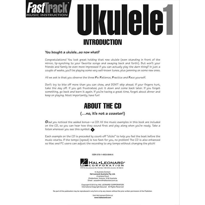 FastTrack - Ukulele Method 1