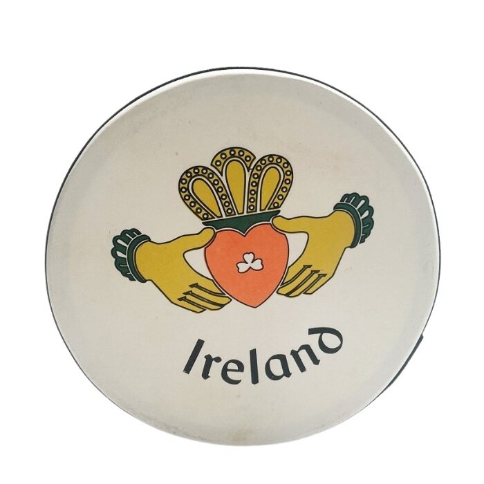 Koda Bodhran 12”x3” Black - Claddagh with Bag & Beater