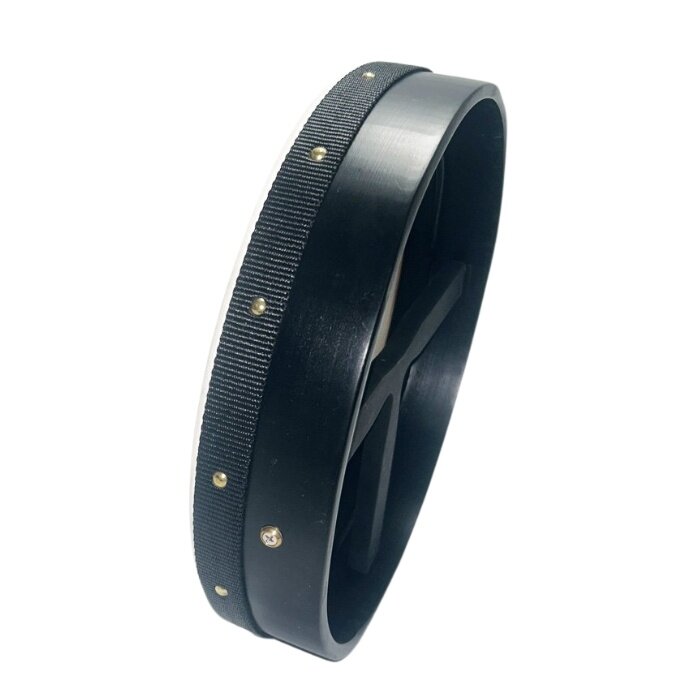 Koda Bodhran 12”x3” Black - Claddagh with Bag & Beater