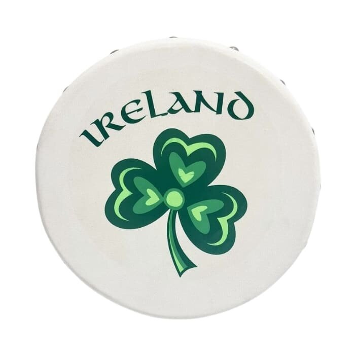 Koda Bodhran 8”x1 1⁄2” Natural - Shamrock Ireland with Beater