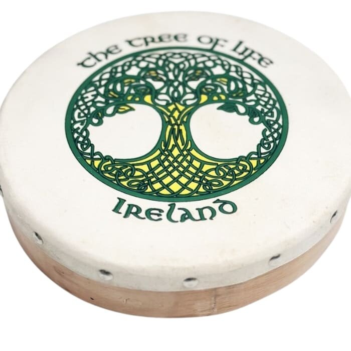 Koda Bodhran 8”x1 1⁄2” Natural - Tree of Life with Beater