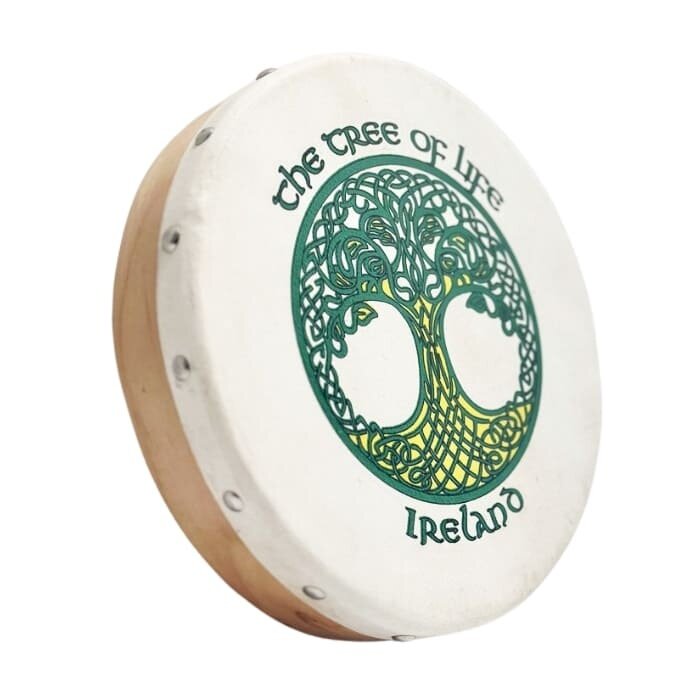 Koda Bodhran 8”x1 1⁄2” Natural - Tree of Life with Beater