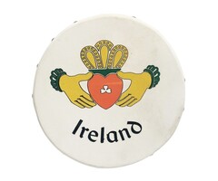 Koda Bodhran 8”x1 1⁄2” Natural - Claddagh with Beater