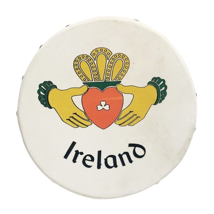 Koda Bodhran 8”x1 1⁄2” Natural - Claddagh with Beater