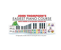 John Thompson's Easiest Piano Course Notefinder & Sticker Set