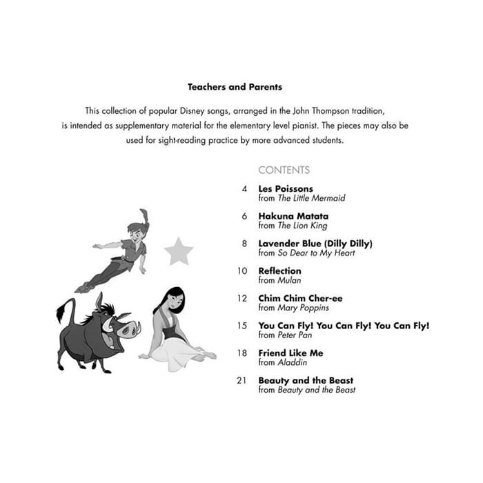 John Thompson’s Easiest Piano Course First Disney Songs