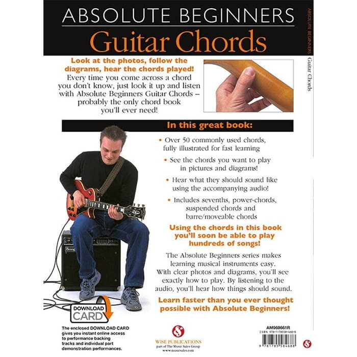 Absolute Beginners Guitar Chords Book + Audio Online