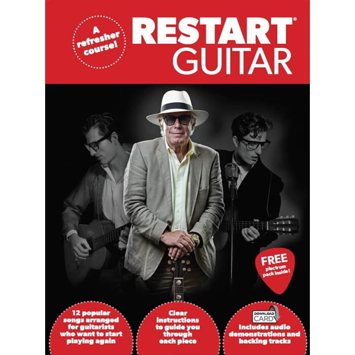 Restart Guitar Gtr Book & Download Card & Plectrum Pack Dno