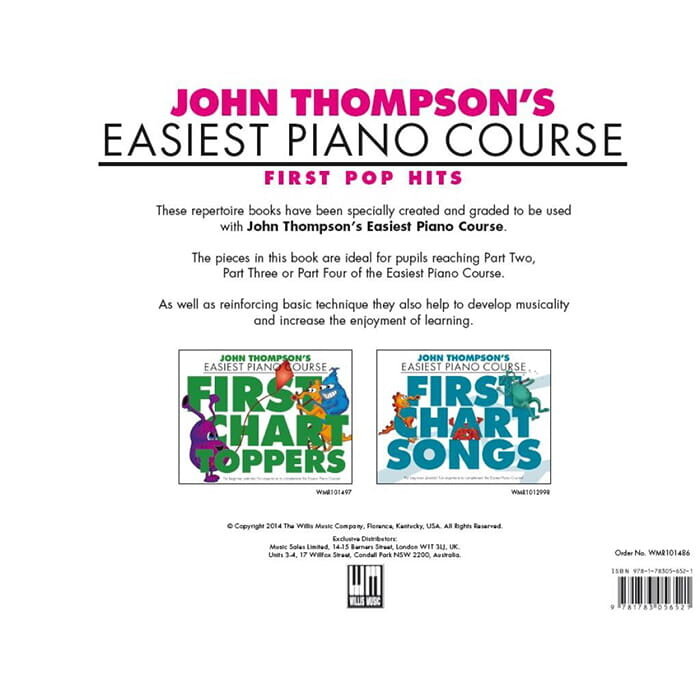 John Thompson's Piano Course: First Pop Hits