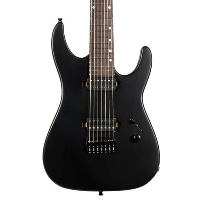 Jet JS507 7 String Electric Guitar -  Satin Black
