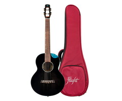Flight Nighthawk Baritone Electro Ukulele - Black