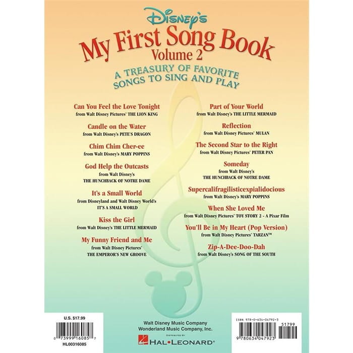 Disney's My First Songbook Volume 2