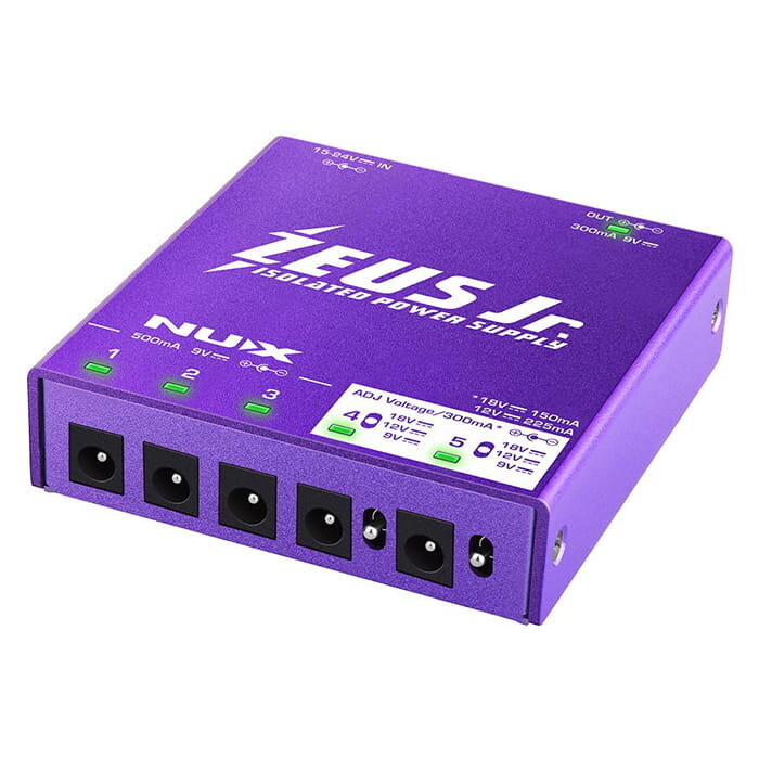 NUX Universal All Isolated Power Supply 6 Outputs 9V-12V-18V