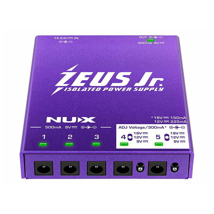 NUX Universal All Isolated Power Supply 6 Outputs 9V-12V-18V