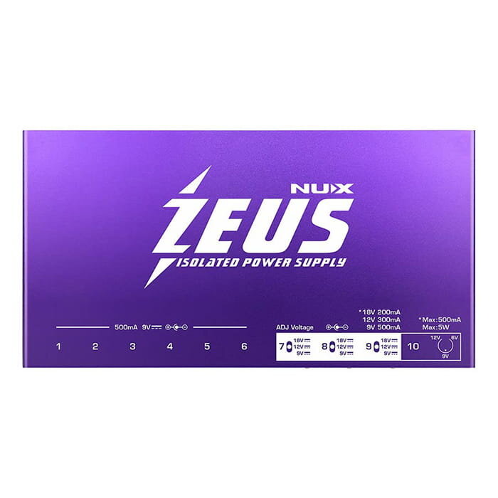 NUX Universal All-Isolated Power Supply 10 Outputs 9V-12V-18V