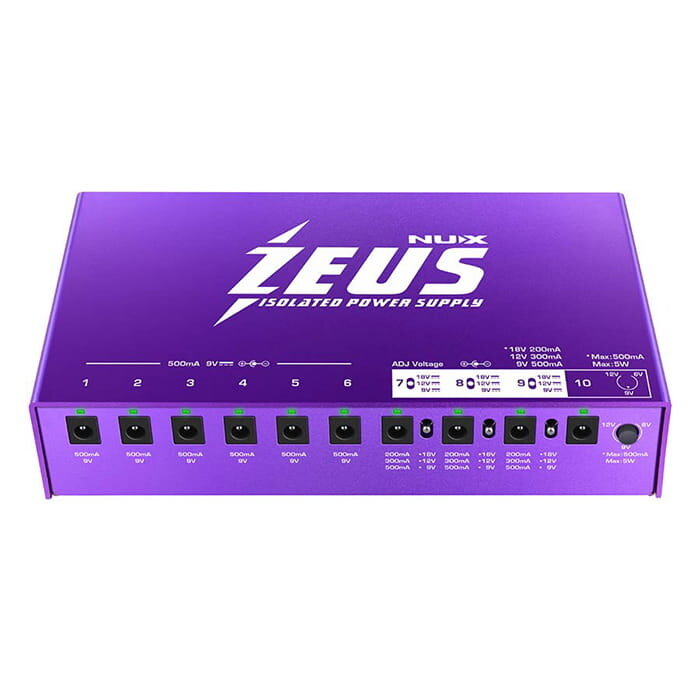 NUX Universal All-Isolated Power Supply 10 Outputs 9V-12V-18V