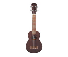 Vintage Laka Sapele Soprano Ukulele & Bag Chocolate