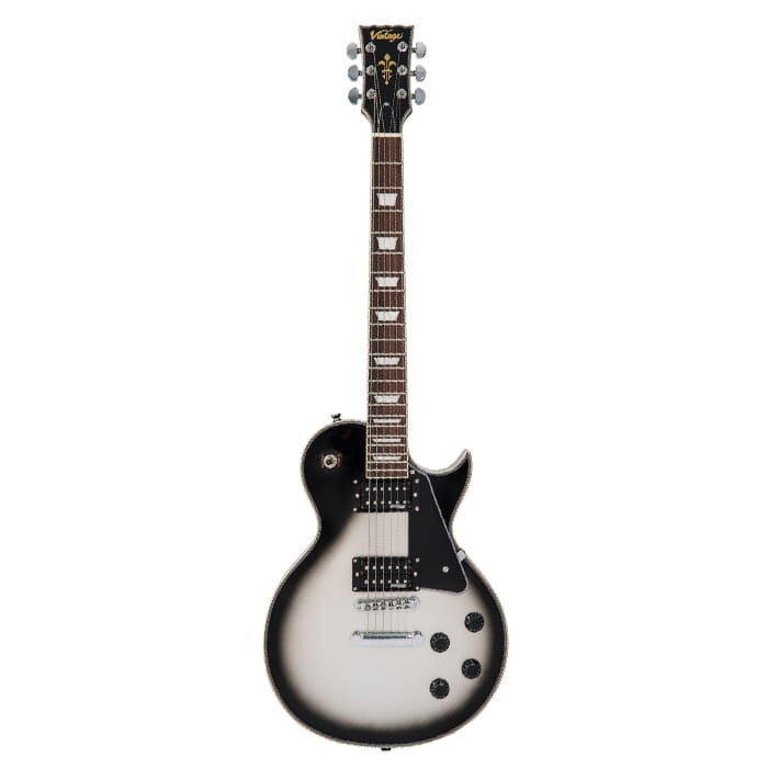 Vintage V100 ReIssued Electric Guitar - Silver Burst