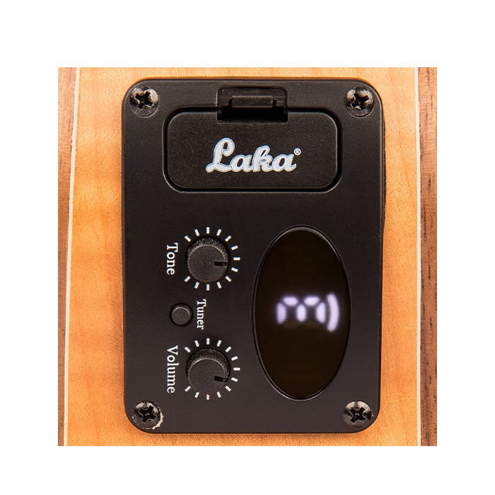 Vintage Laka Soprano Electro Ukulele & Bag Maple