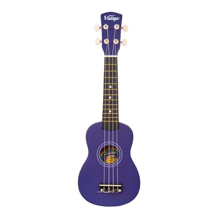 Vintage Laka Rainbow Soprano Ukulele & Bag