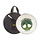 Bodhran  12" X 3" Black - Tree Of Life With Bag & Beater