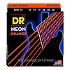 DR Neon HIDEF NOE-10 10-46 UV Electric Guitar Strings Orange Nickel