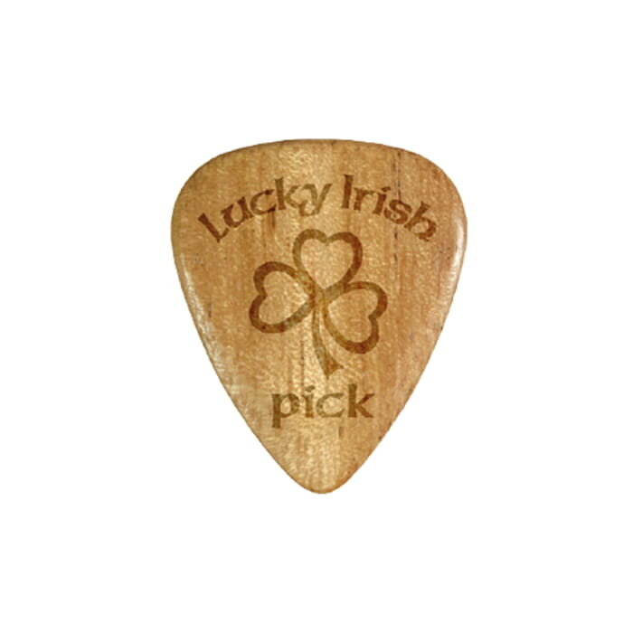 Lucky Irish Pick Shamrock Wooden Plectrum