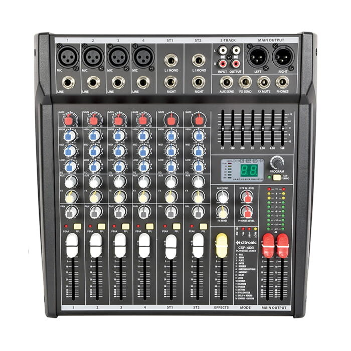 Citronic CSP-408 Compact Powered Mixer 400W