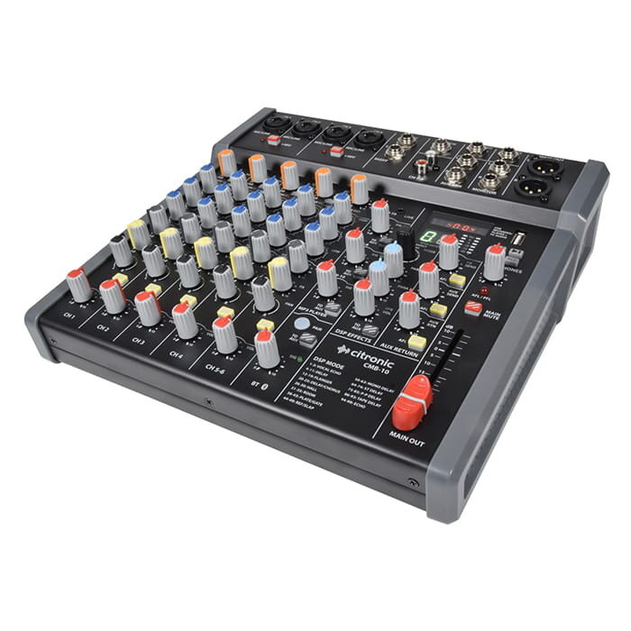 Citronic CMB-10 Mixing Console with DSP + USB/PC/BT Player