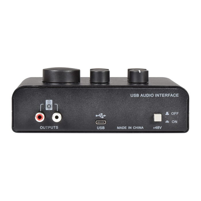 Citronic USB Audio Interface - 2 Microphone + 1 Instrument