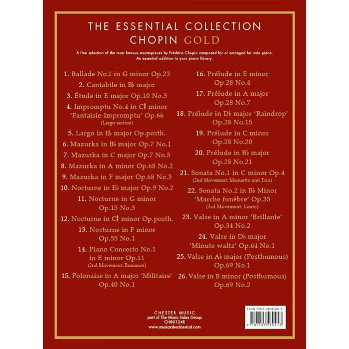 Royal Irish Academy The Essential Collection Chopin Gold