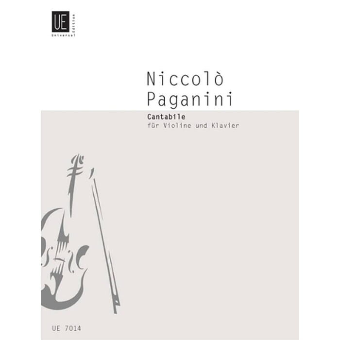 Paganini Cantabil In D For Violin and Piano