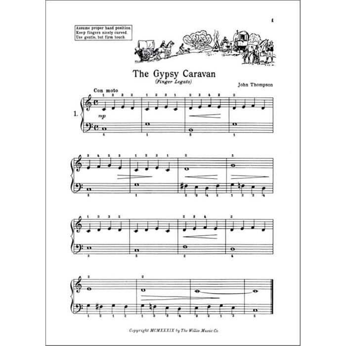 John Thompson: Modern Course For Piano - First Grade