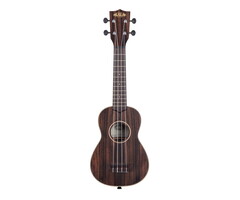 Kala KA-EBY-S Soprano Ebony Striped Top, Back & Sides