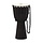 HL African Djembe Med 10 Blk Carved Blk River
