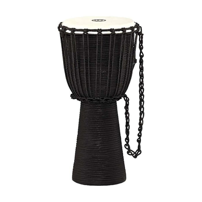 Meinl HL African Djembe Med 10 Blk Carved Blk River