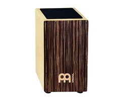 Meinl Cajon Nat / Striped Umber Sizzle String, String Mute System