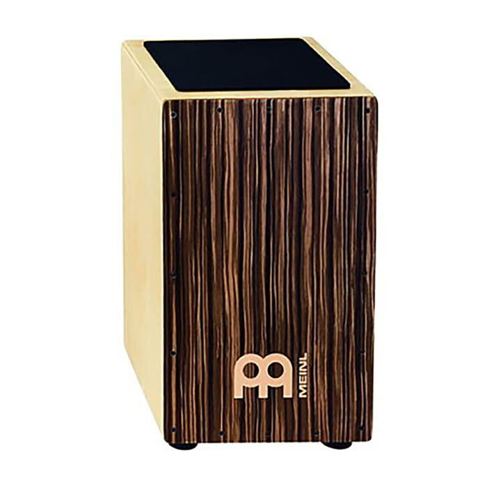 Meinl Cajon Nat / Striped Umber Sizzle String, String Mute System