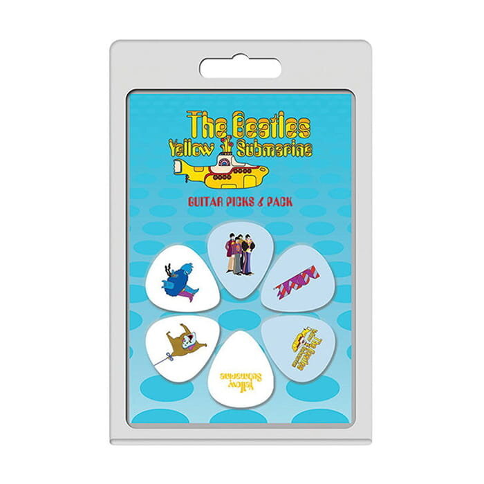 Perri 6 Pack The Beatles Yellow Sub Picks