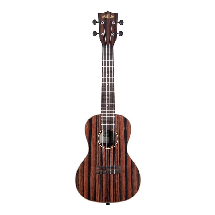 Kala Concert Ebony Striped Top, Back & Sides