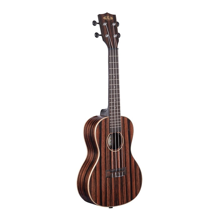 Kala Concert Ebony Striped Top, Back & Sides